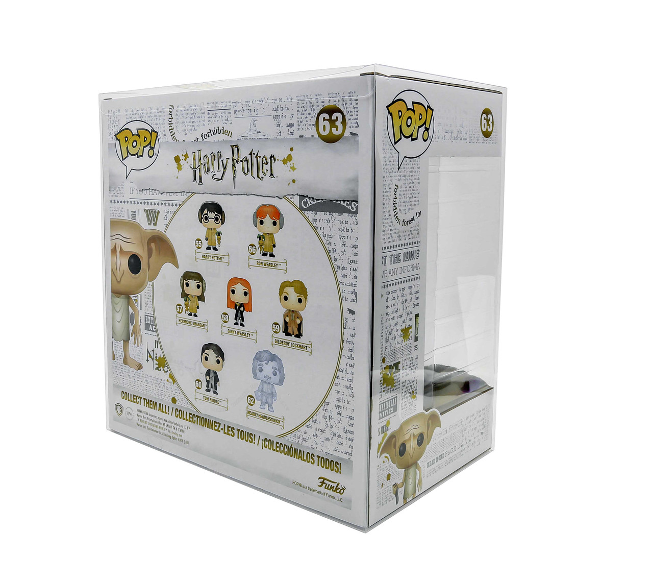 Love Believer Pop Protector Per Funko Pop 4" (10 Cm) - Custodia In PET Trasparente 12x9,1x16,2 Cm - Spessore 0,3mm Con Pellicola Protettiva