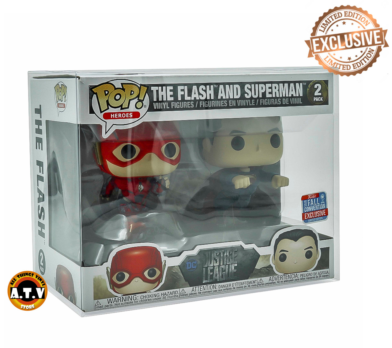 ATV The Flash & Superman Racing Funko Pop 2 Pack Protector Case - All  Things Vinyl (Pop Protectors)