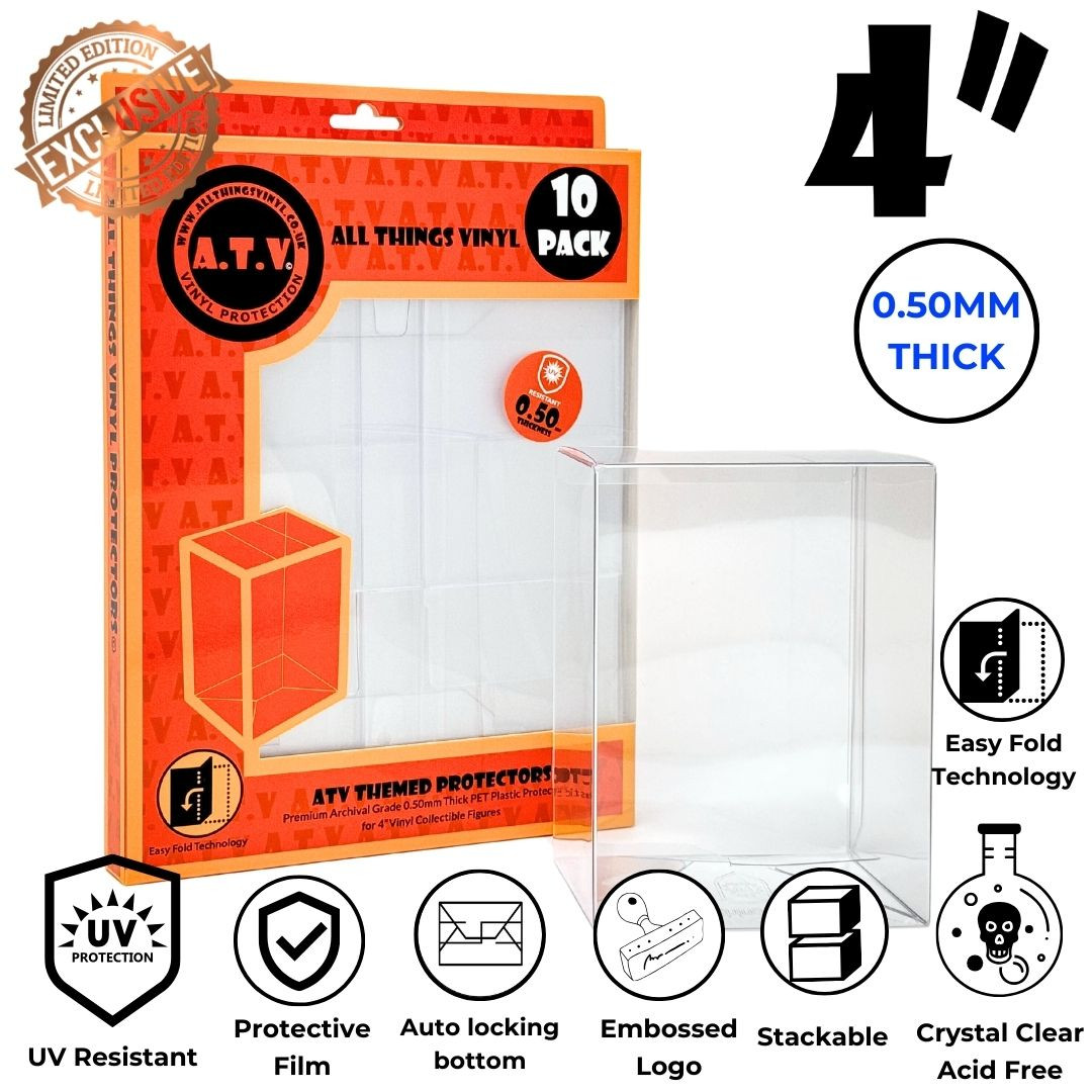 Lot De 6 Protecteurs Funko Pop SILVER - Housse De Protection 0,4 Mm, Anti-Rayure, Anti-Poussière