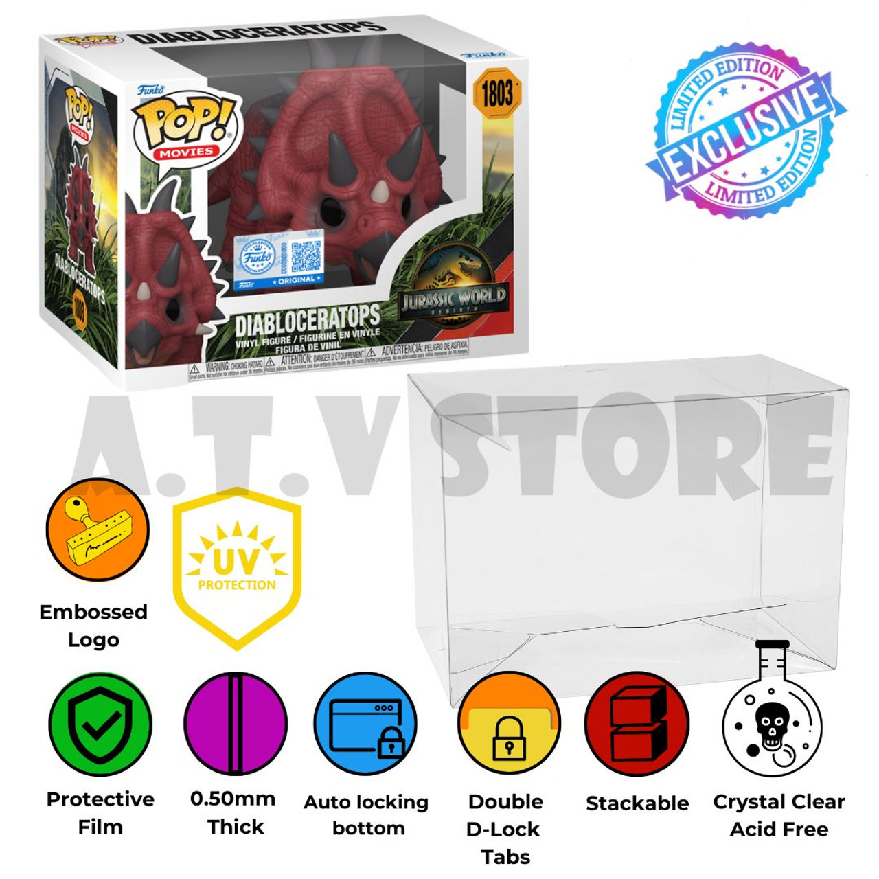 Diabloceratops Funko Pop Protector