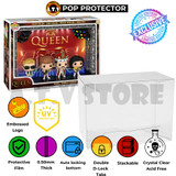 Queen Wembley Stadium Funko Pop Protector | ATV Deluxe UV Display Case for 4-Pack Moments