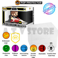 Pop Protector for Obi-Wan Kenobi in Delta 7 Jedi Starfighter #641 | ATV Case for Funko Pop Ride Star Wars Exclusive
