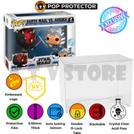 Pop Protector for Star Wars Darth Maul vs. Ahsoka 2-Pack | Premium ATV Case for Funko Pop Duel Moments