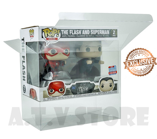 The Flash & Superman Racing Pop 2 Pack  UV Protector 