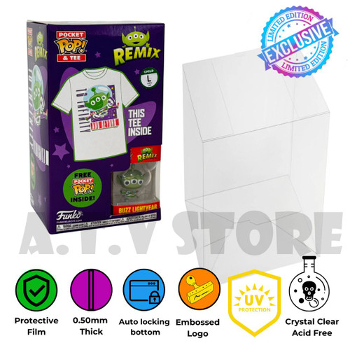 UV Protector For Funko Pocket Pop! & Tee Box (Alien Remix)
