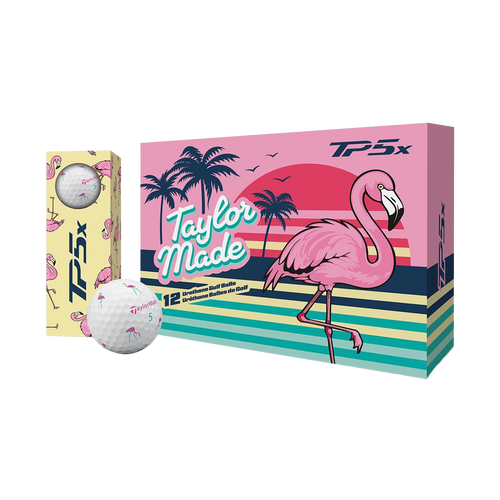 TaylorMade 2026 TP5x Flamingo Golf Balls
