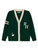 Hampton Interlock Cardigan in Green