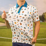Breakfast Balls X Happy Gilmore Men's Happy Things All-day Golf Polo