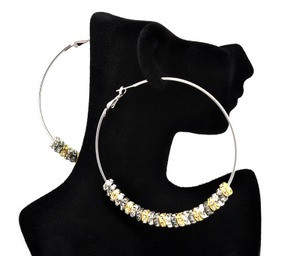 "Basketball Wives EarringsSilver & Gold Hoops The Black Bat
