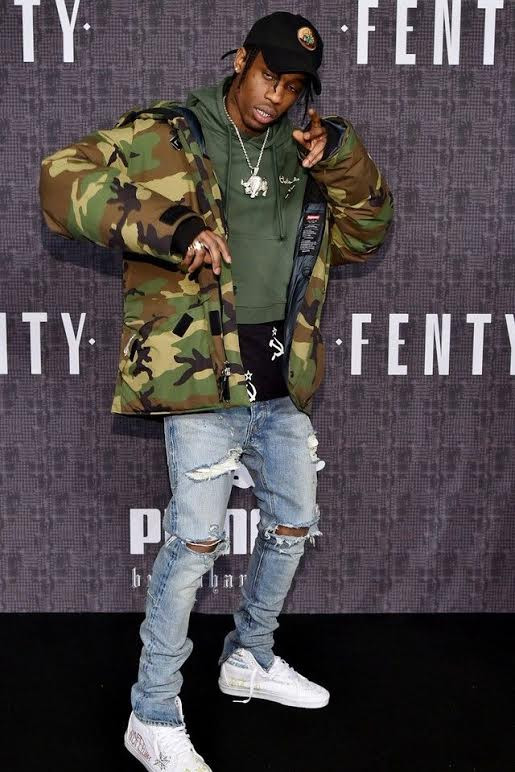 Travis Scott Rapper- Gold Bull Iced Out 