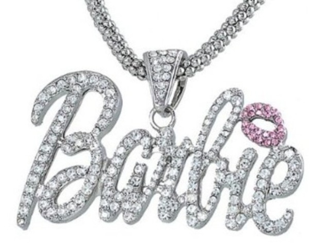 barbie necklace silver