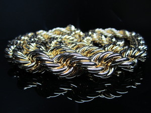 14MM-Hip Hop Fat Gold Rope Chain Jay z 