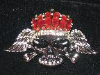 diamond skull belt buckle