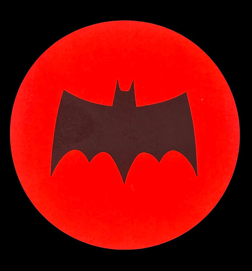 1966 Authentic Batman Sticker RED | Vibrant Colors NEW | Old Stock