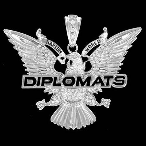 SILVER  DIPLOMATS  PENDANT W/CHAIN