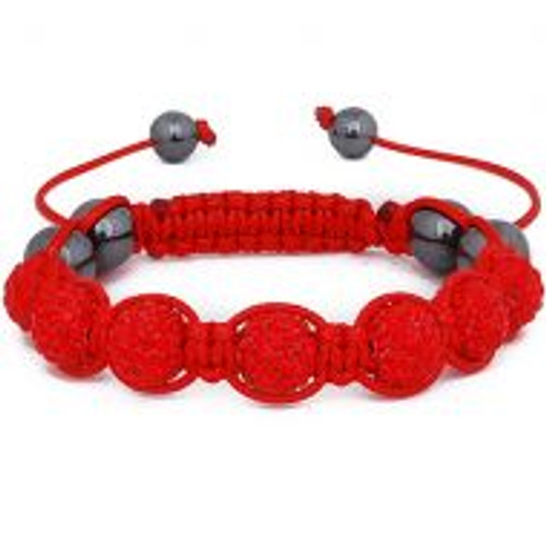 "COKE Red Jay-Z Shamballa Bracelet