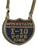 I-10 Dope Zone Gold|Blue|Red Fully Iced Badge Pendant w/FREE 36" Chain