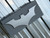 7" Carbon Steel Teflon Coated Batarang - BLACK  | 5.82oz