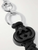 GUCCI KEYCHAIN INTERLOCKING G-2026 SOLD OUT KEY RING BLACK ROPE PALLADIUM VIP