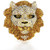 LionFace Gold belt buckle