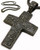 Black Iced out Cross Hip Hop pendant w/ FREE 36" chain