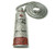 "Bottle Vodka Silver Iced Out Pendant-RED|SILVER 