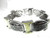 '1-Wiz Khalifa Iced Black & Yellow Piece Chain 9" Bracelet 2