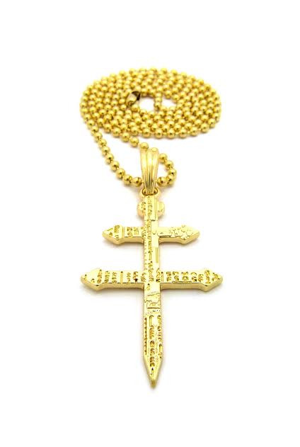 Jay-Z 14K Gold Cross Pendant at the lowest prices | theblackbat