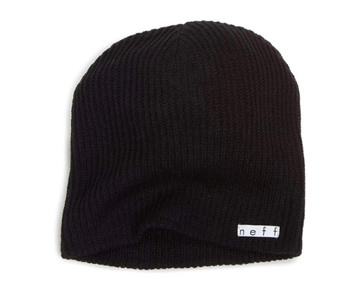 black neff beanie