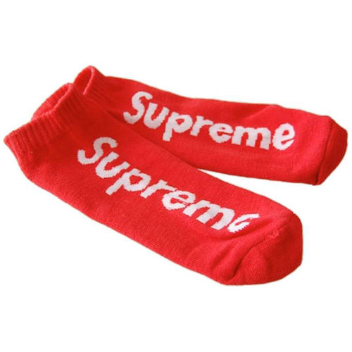 supreme red socks