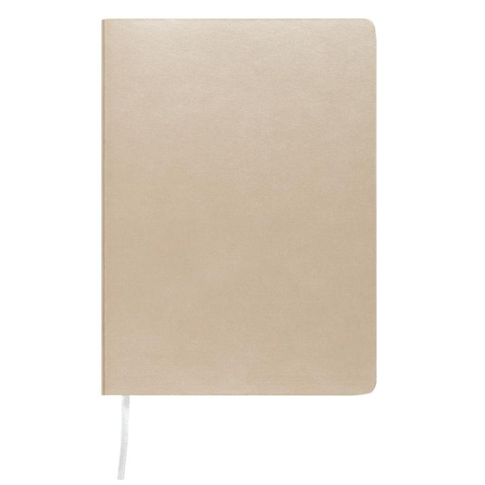  Memmo Luxe Bonded Leather Lined Notebook A6 - Silver