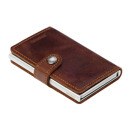 RFID Safe Miniwallet - Vintage Brown