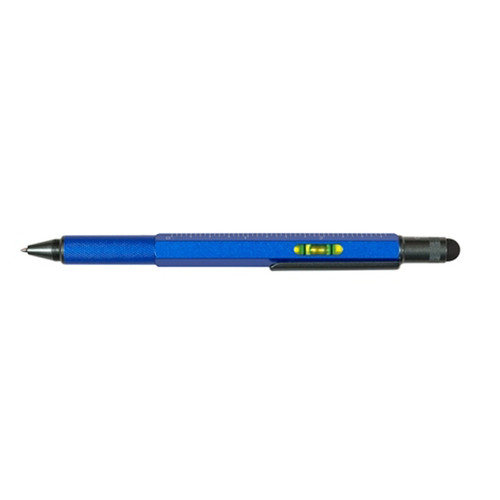 LEVEL Tool Pen w/ Screwdriver, Level & Ruler - Blue