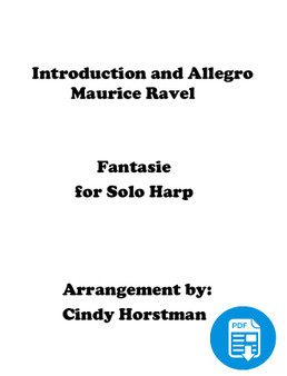 Ravel’s Introduction and Allegro – Jazz Fantasie for Solo Harp arr. by Cindy Horstman - PDF Download