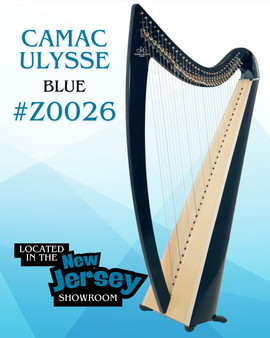 Camac Ulysses- 34 String Carbon Fiber Harp (Blue #Z0026 NEW) - SOLD