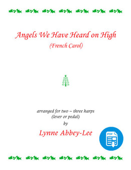 Angels We Have Heard on High for 2-3 lever harps arr. by Lynne Abbey-Lee PDF Download