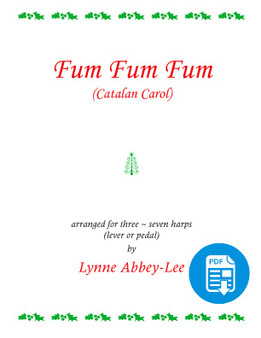 Fum Fum Fum for 7 Harps arr. by Lynne Abbey-Lee PDF Download