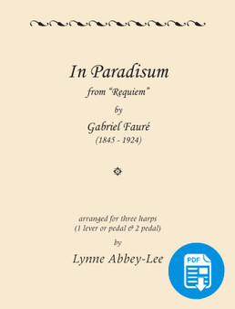 In Paradisum from Requiem for 3 Mixed Harps arr. by Lynne Abbey-Lee PDF Download