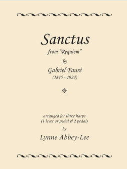 Sanctus from Requiem for 3 Mixed Harps arr. by Lynne Abbey-Lee PDF Download