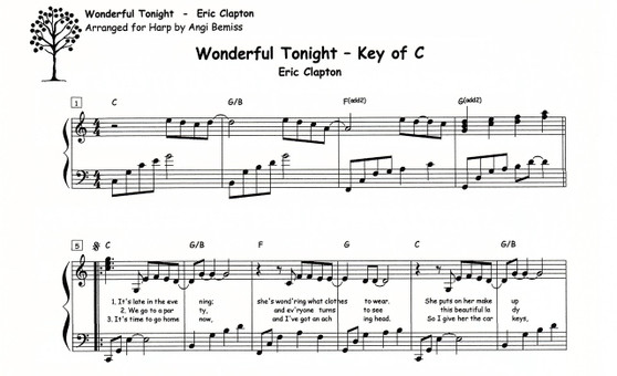 Wonderful Tonight / Eric Clapton by Angi Bemiss 