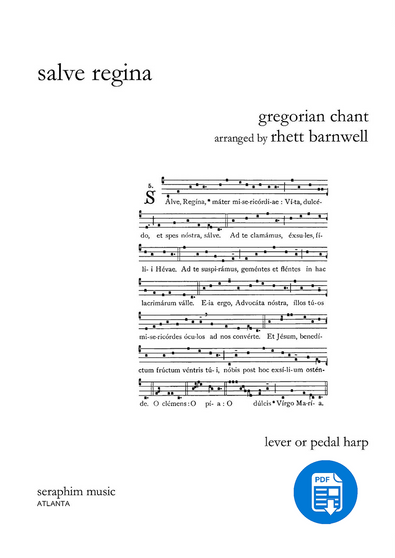 Salve Regina- arr. Rhett Barnwell - PDF