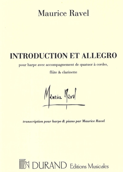 Introduction et Allegro by Maurice Ravel - Harp and piano accompaniment
