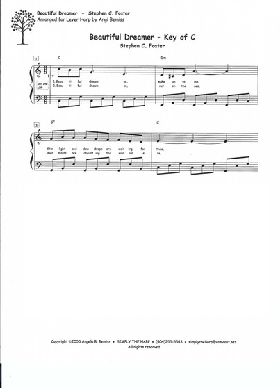 Beautiful Dreamer arr. by Angi Bemiss