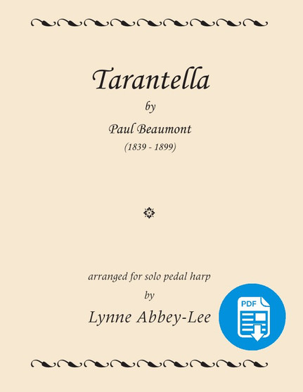Tarantella for solo pedal harp arr. by Lynne Abbey-Lee PDF Download