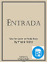 Entrada by Frank Voltz - PDF Download