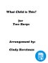 What Child is This for 2 Harps arr. by Cindy Horstman PDF Download
