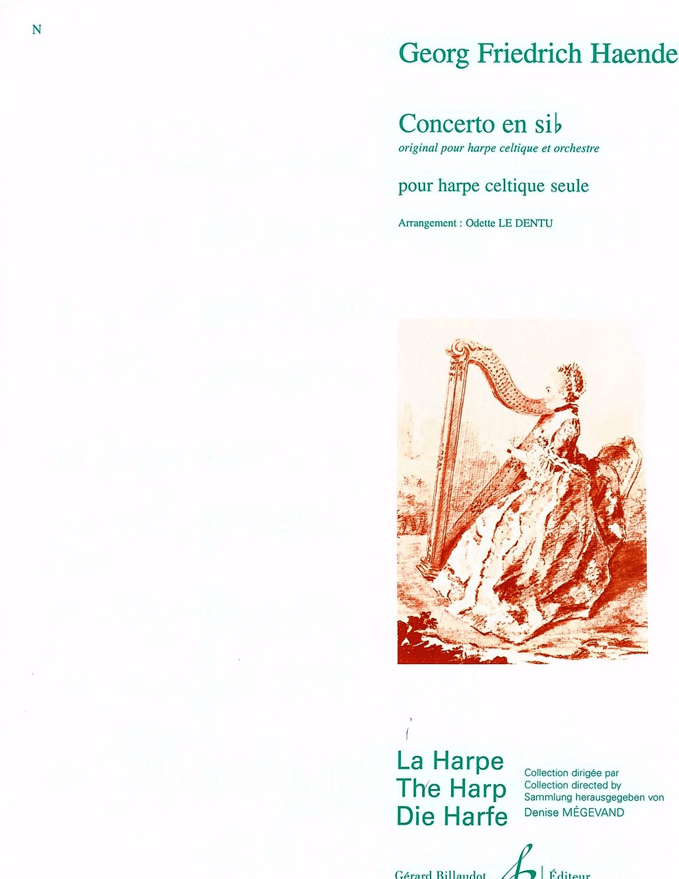 Concerto in Bb (for lever harp) by Handel / LeDentu - Harp District