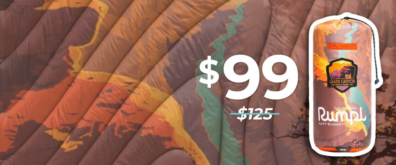 Rumpl Grand Canyon Puffy Blanket Now $99