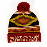 Grand Canyon Geo Pattern Beanie Navy Back Grand Canyon Geo Pattern Beanie Navy Back