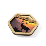 Grand Canyon Elk At Sunset Magnet (2)